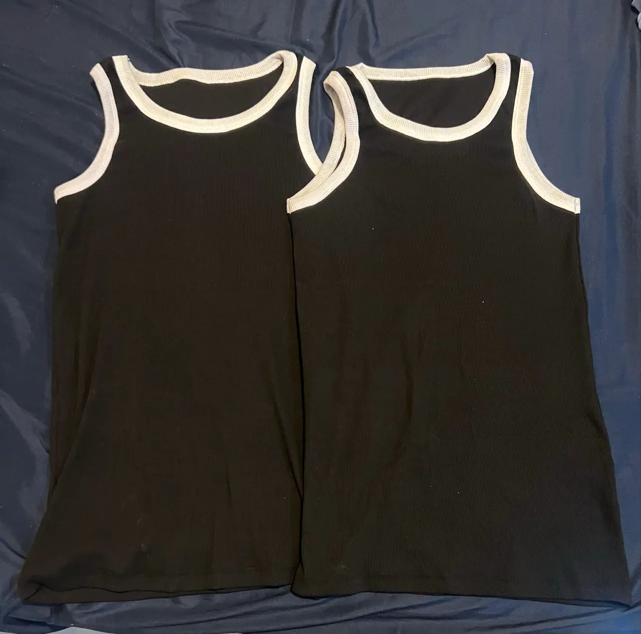 Kit 2 regatas canelada 