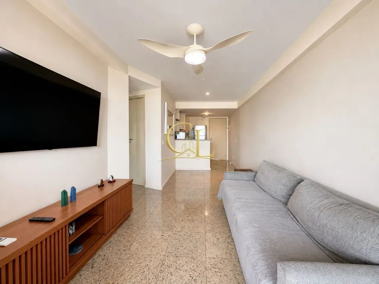 Apartamento frontal mar  01 quarto na Lúcio Costa. - Foto 4