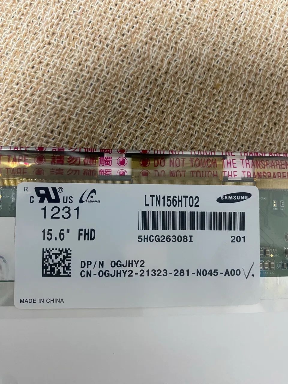 Tela 15.6  Led Ltn156ht02 Full Hd Para Notebook - Foto 2