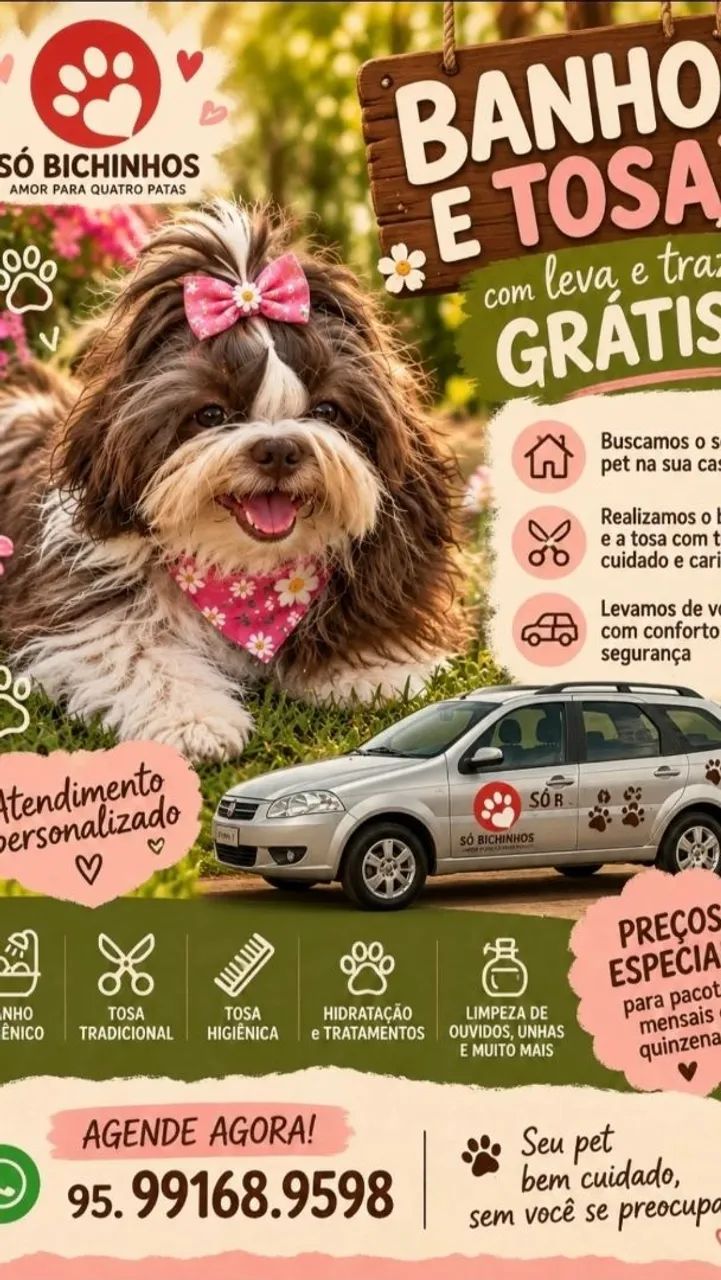Estética Animal / Leva e traz GRÁTIS 
