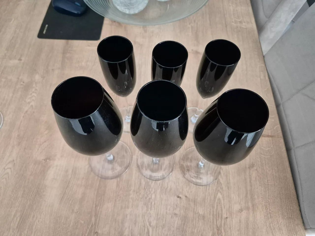 Conjunto de taças de vinho e champanhe com 6