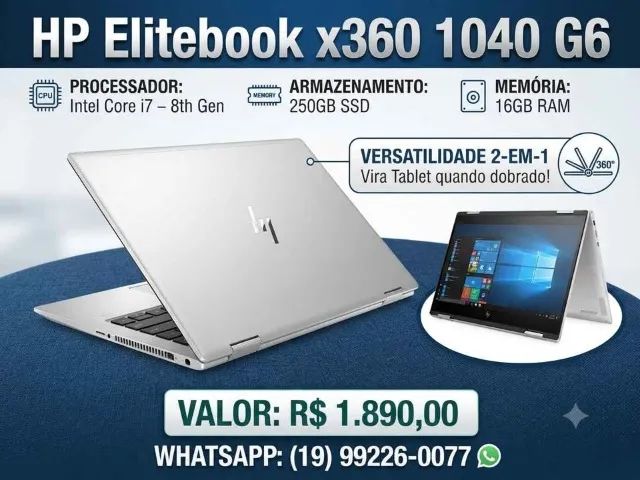 Hp Elitebook X360 1040 G6- Intel Core I7