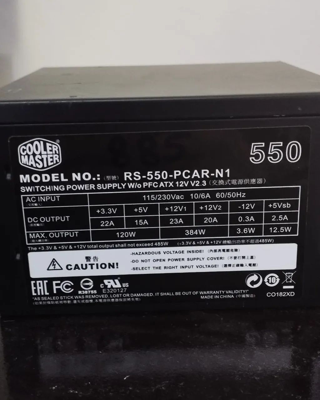 Gabinete, fonte Cooler Master 550w e leitor de DVD  - Foto 5