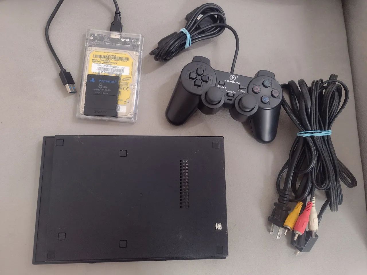 PS2 SLIM com 100 jogos - Foto 3