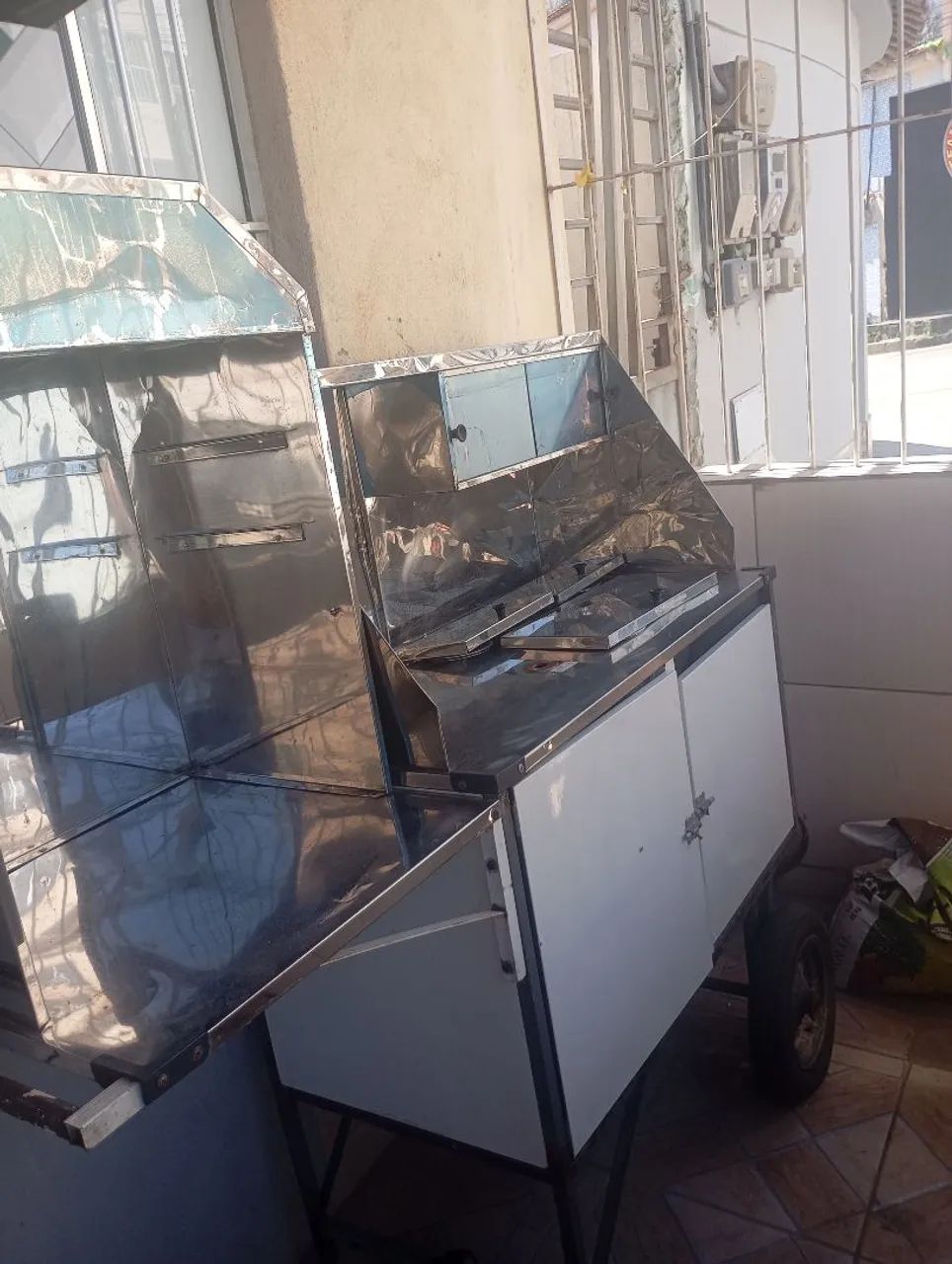 carrinho 2 em 1 espeto e cachorro quente  - Foto 5