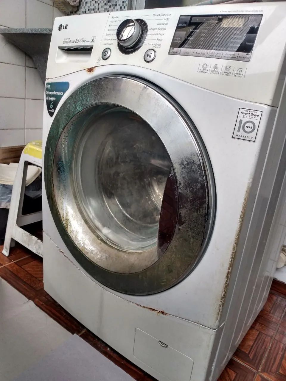 Máquina Lava e Seca LG 8,5kg funcionando (precisa de reparos leves) LER DESCRIÇÃO!!! - Foto 2