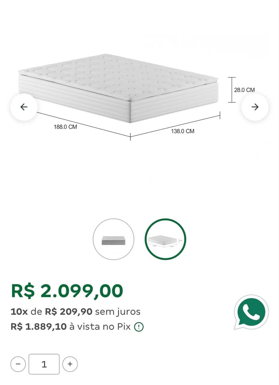 CAMA RÚSTICA + COLCHÃO (Tokstok) - Foto 5