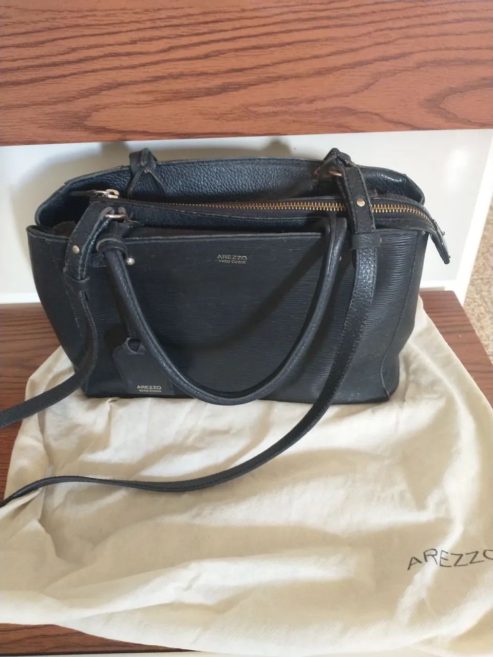 Bolsa Arezzo original couro legítimo 