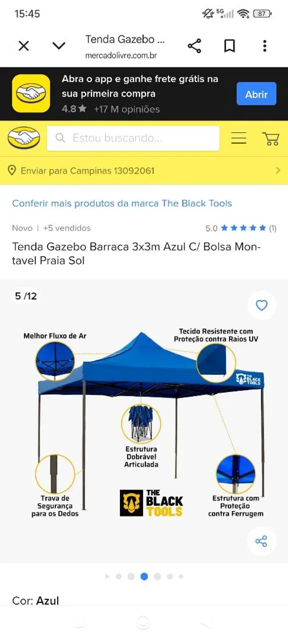 Tenda gazebo 3x3 - Foto 4