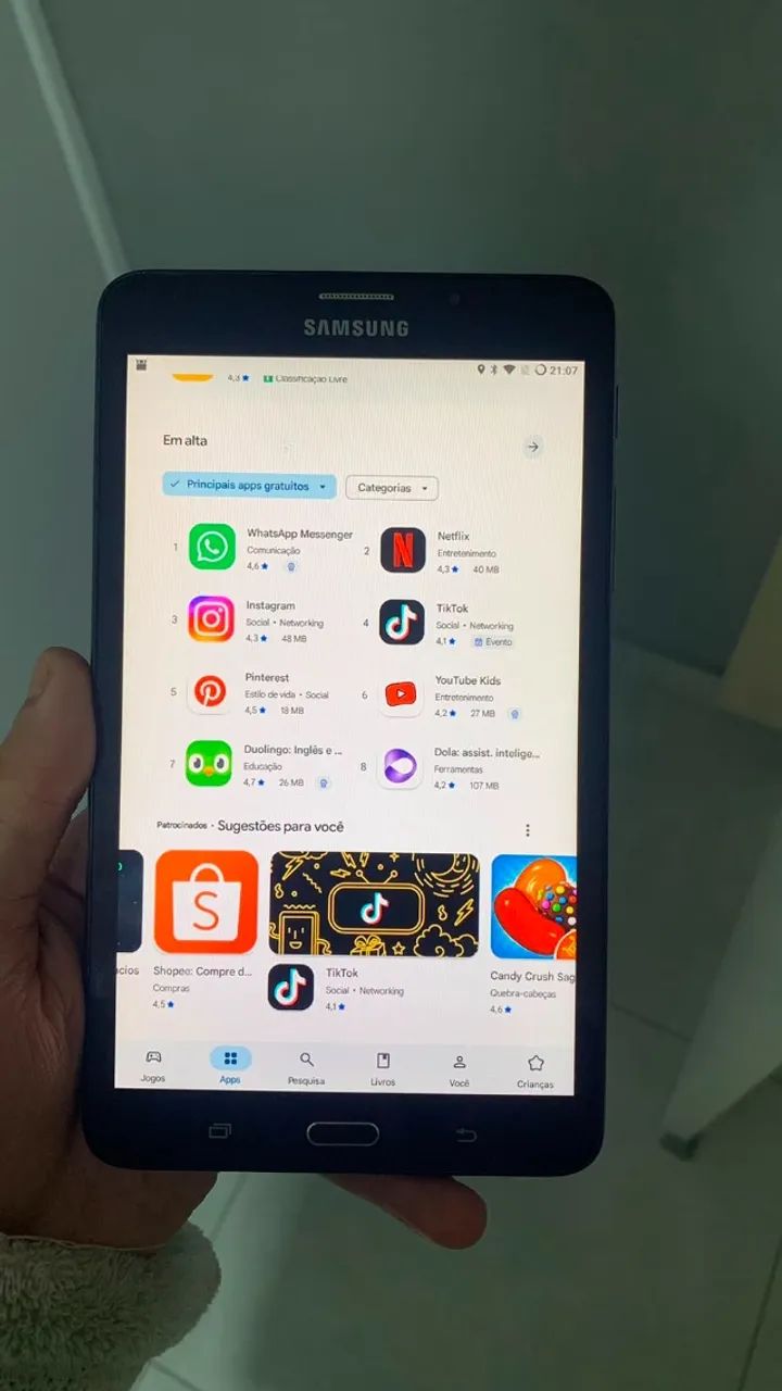 Samsung Galaxy Tab A6 SM-T285M 4G com Android 7.1.2 LineageOS - Foto 3