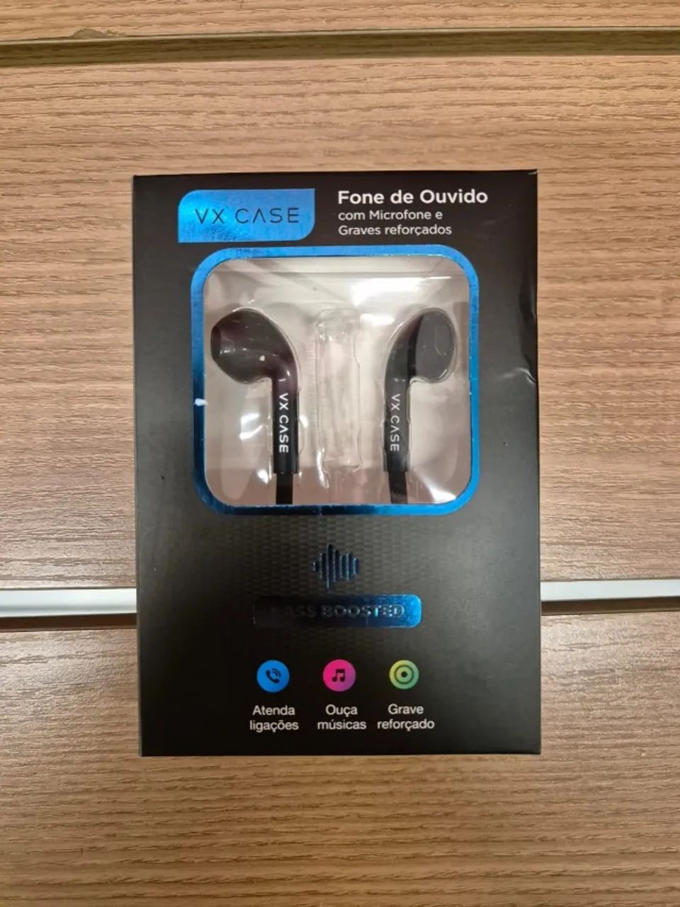 Fone de Ouvido VX Case com Microfone e Graves Reforçados - Novo - Foto 2