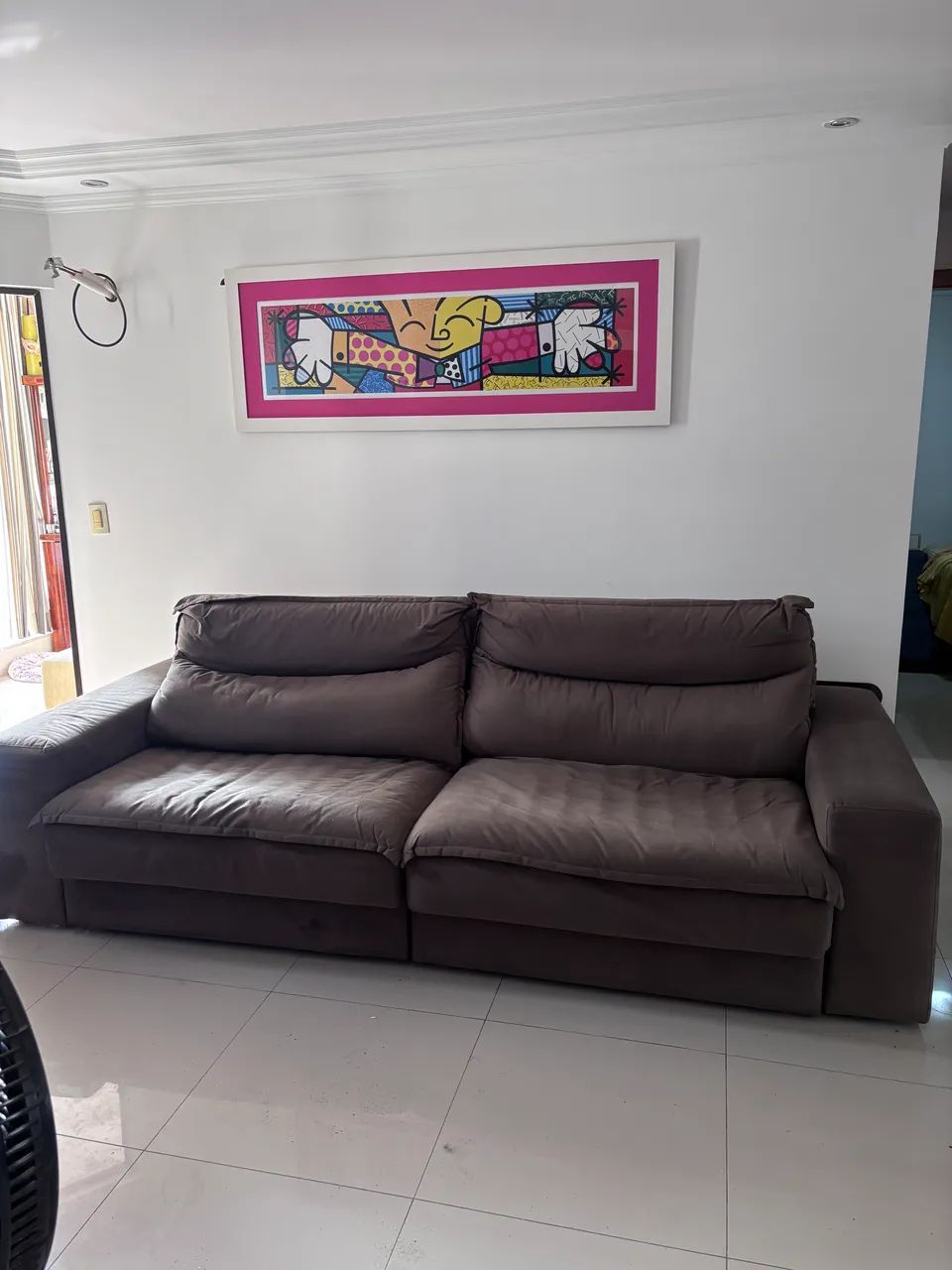 Sofá Retrátil e Reclinável 5 Lugares da Casa Barroco