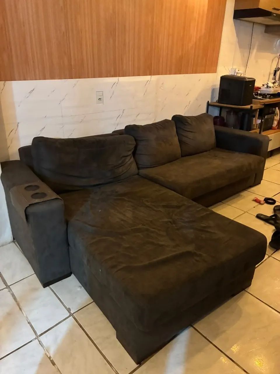 Sofá com Chaise 2,62m Vendo ou troco - Foto 3