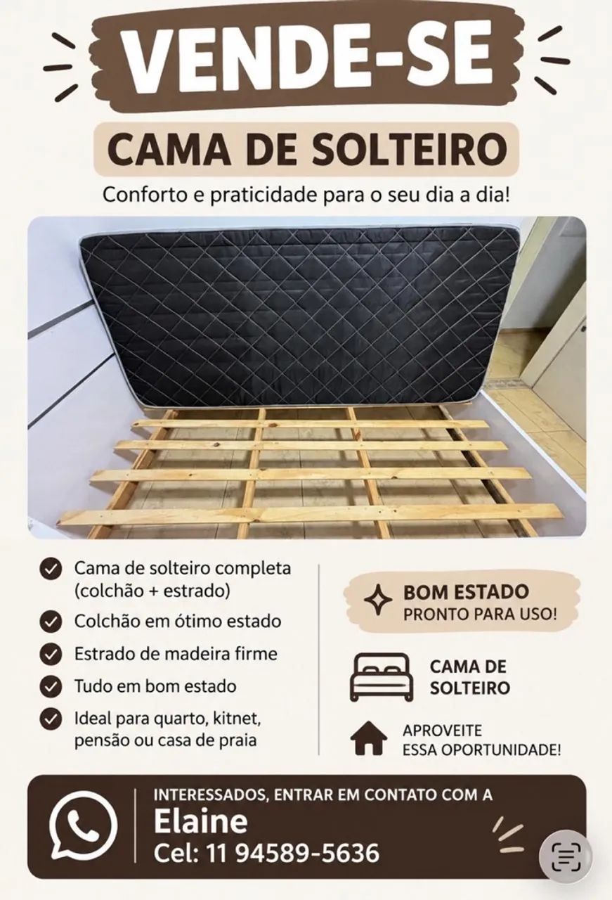 Cama de Solteiro à venda  - Foto 5