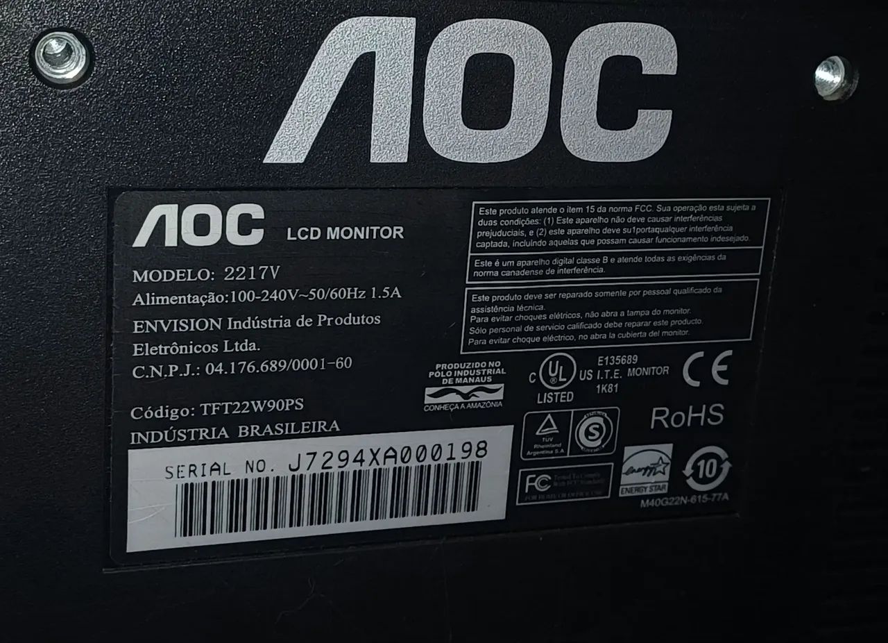 Monitor AOC usado - Foto 3