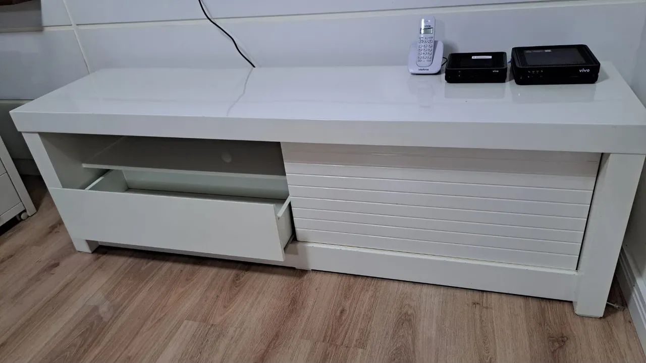 rack branco laqueado da tok stok - Foto 2