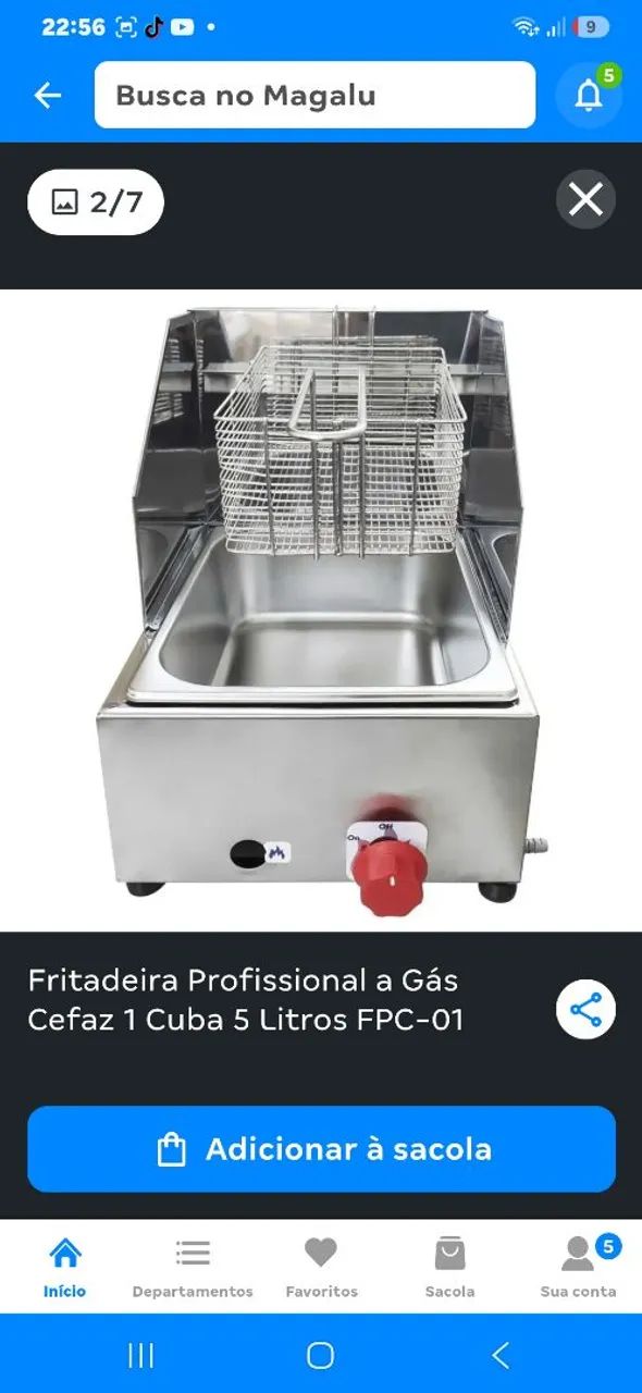 Fritadeira a gás