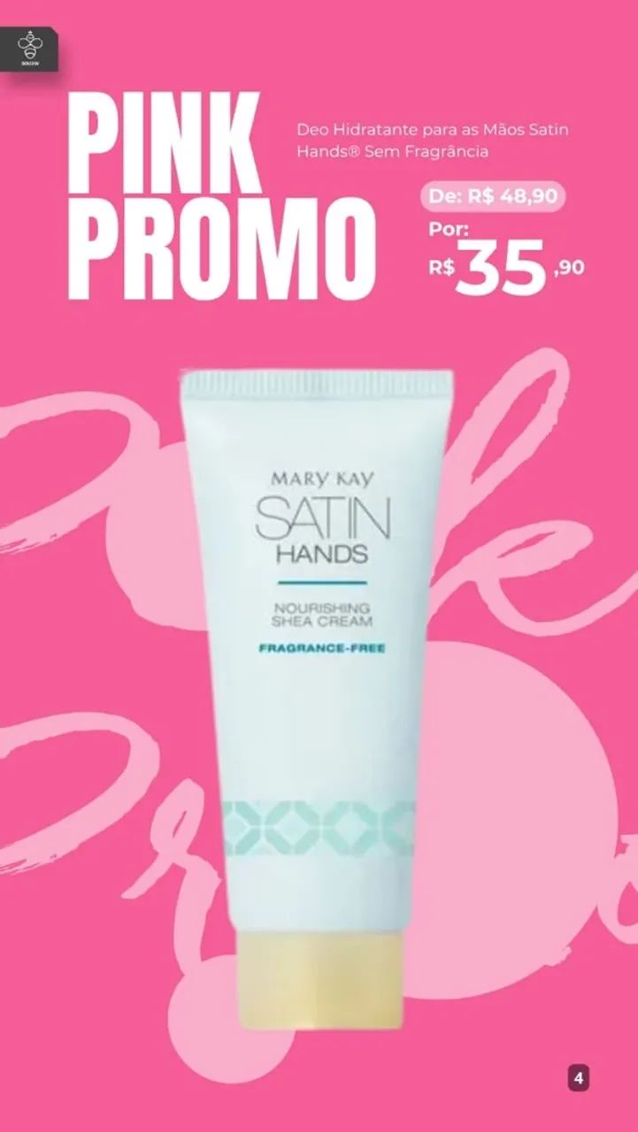 Hidratante para mãos Satin Hands 