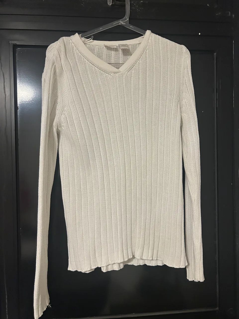 Blusa tricô branca 