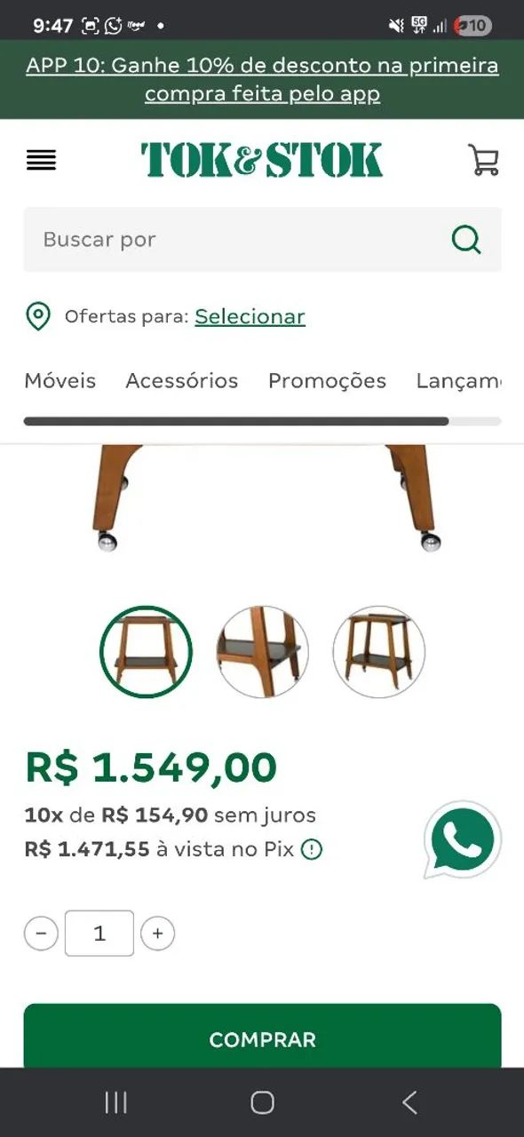Aparador de bebidas tok stok - Foto 3