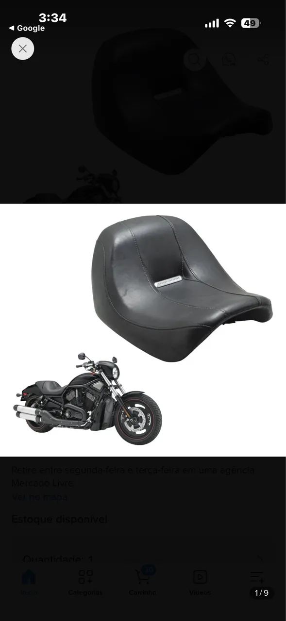 Banco dianteiro original Harley Davidson nightrod 07-11 - Foto 4