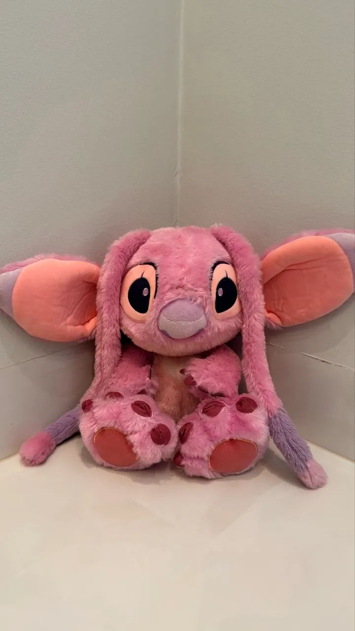 Pelúcia Disney Lilo E Stitch - Angel 30cm Big Feet 