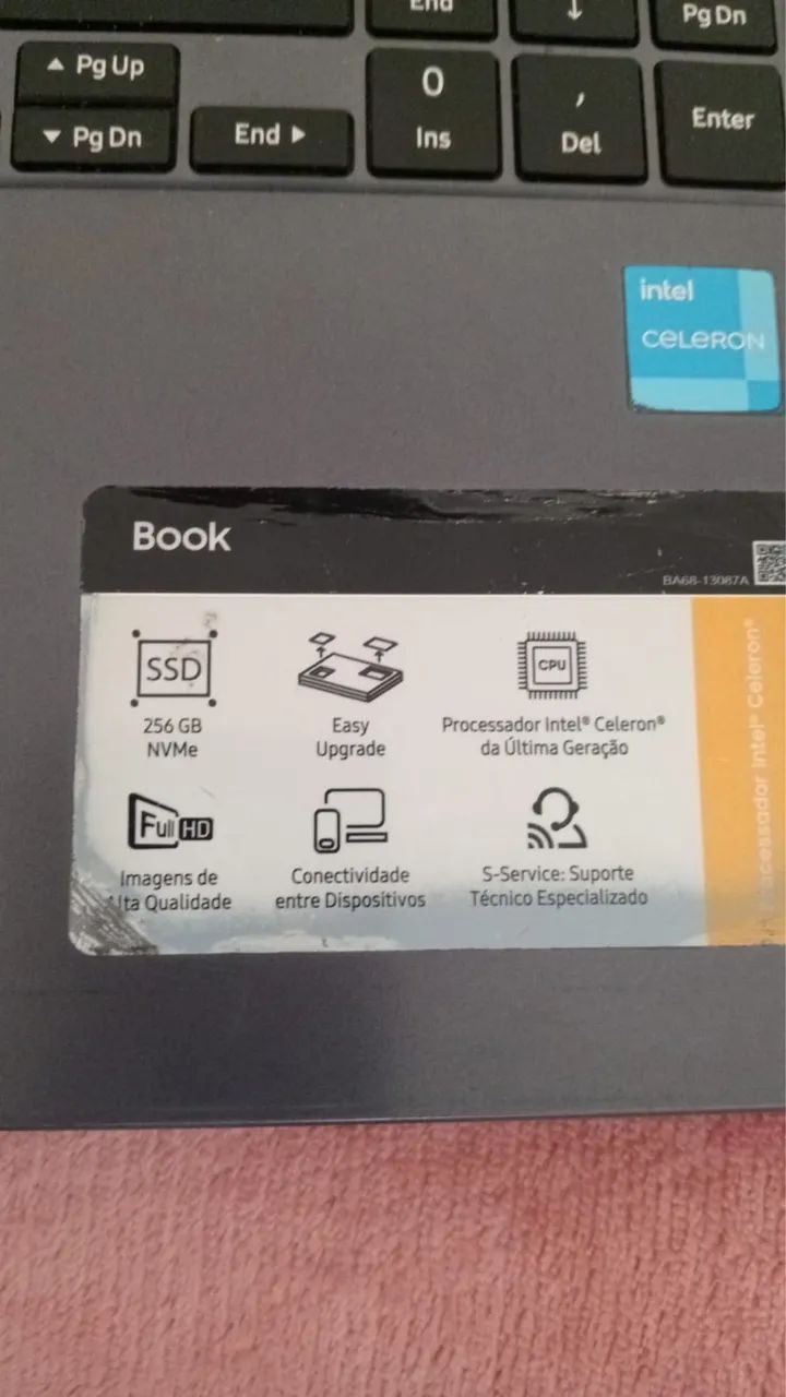 Notebook Samsung Book Intel Celeron-6305 4GB 256GB Cinza - Foto 4