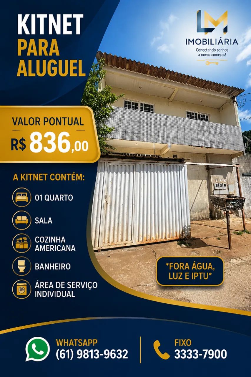 KITNET NA QR 325 SAMAMBAIA 