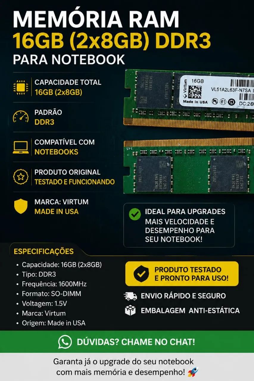 Memória ram 16