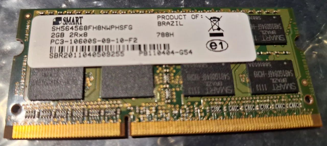 Memória para notebook 