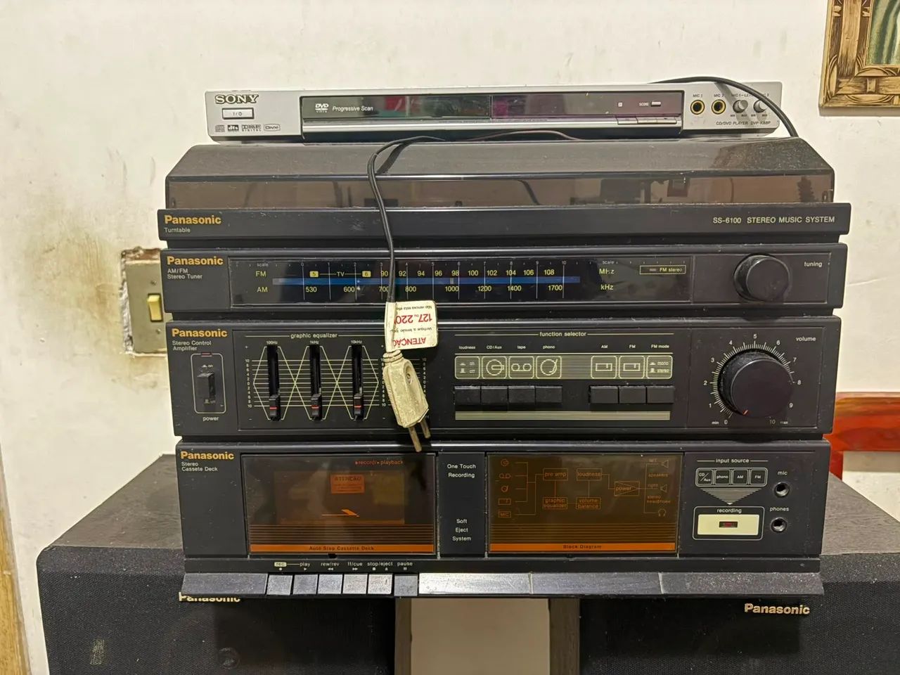 Vendo som Panasonic funcionando perfeitamente.