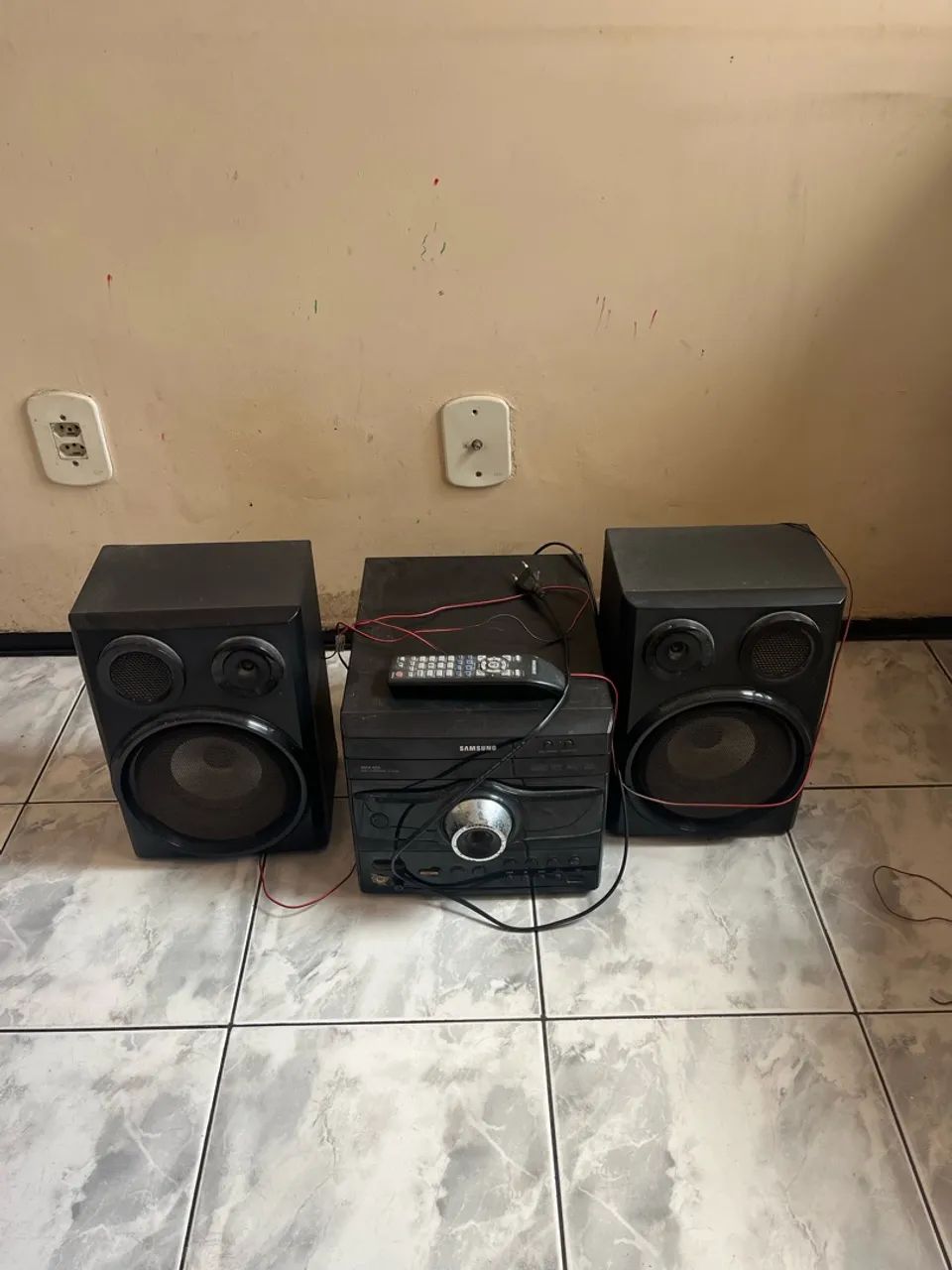 SOM SAMSUNG MAX-G55 COM 2 CAIXAS DE SOM  - Foto 2