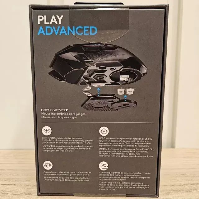 Mouse Gamer Sem Fio Logitech G502 LightSpeed - Foto 2