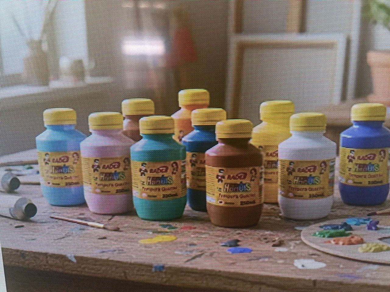 Tinta guache 250 ml cores variadas 