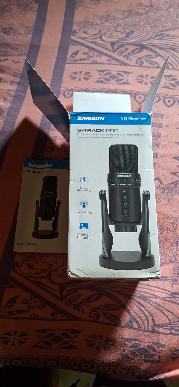 Samson G track pro usb funcionando perfeitamente  com caixa  - Foto 6