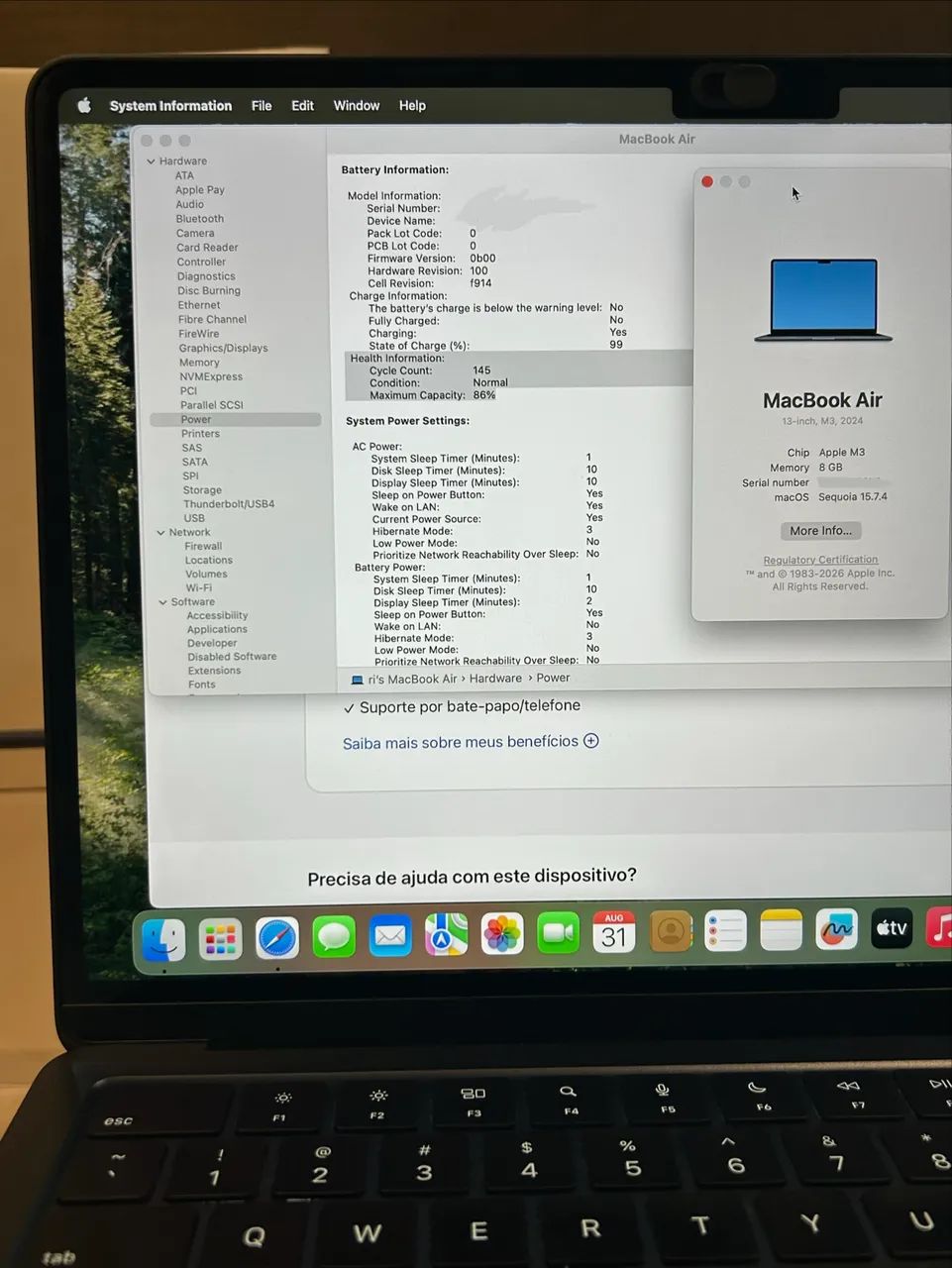 MacBook Air M3 256GB o melhor preço no Rio - Foto 4
