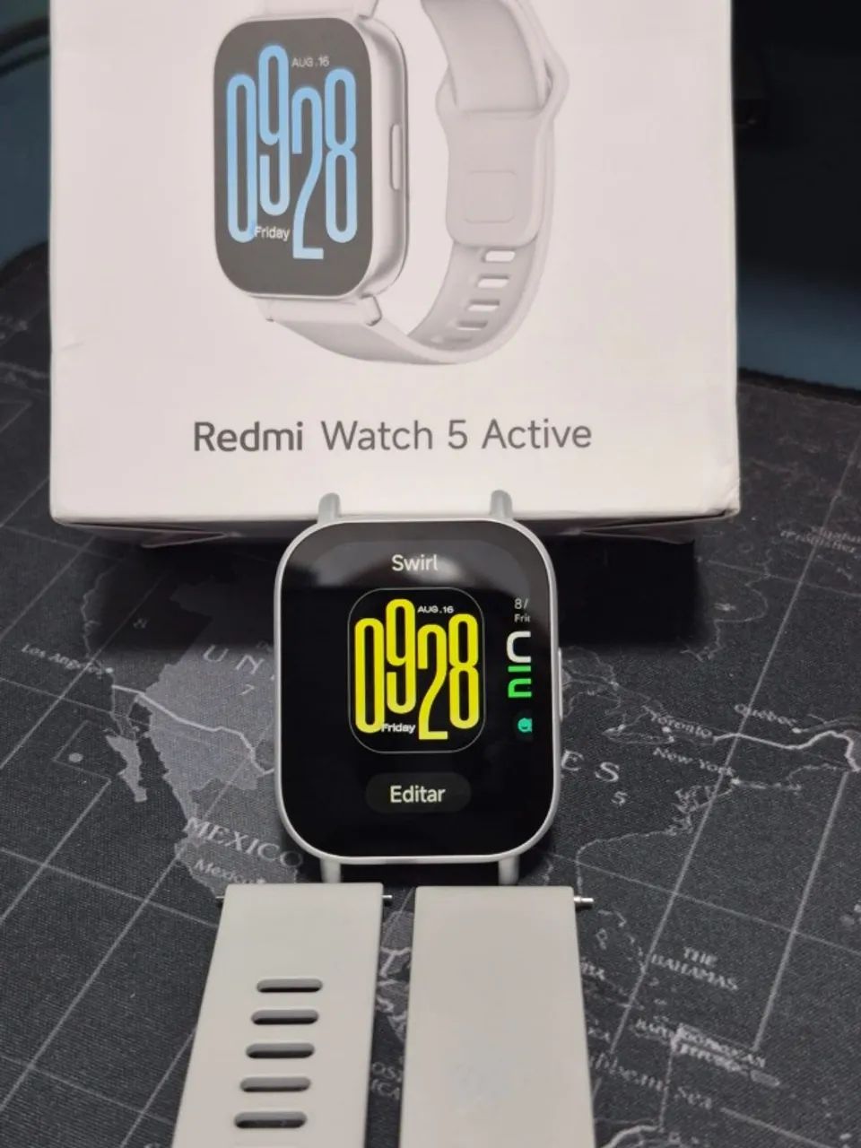 Redmi Watch 5 Active com Alexa e Pulseira Cinza