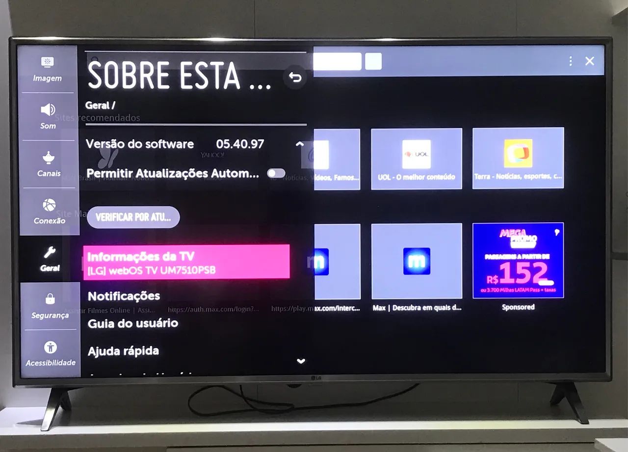 Smart TV LG 50UM7510PSB 50 polegadas 4K UHD - Foto 2