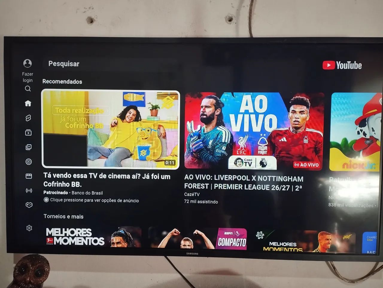 Tv Samsung cristal smart de 43 polegadas completa semi nova  - Foto 4