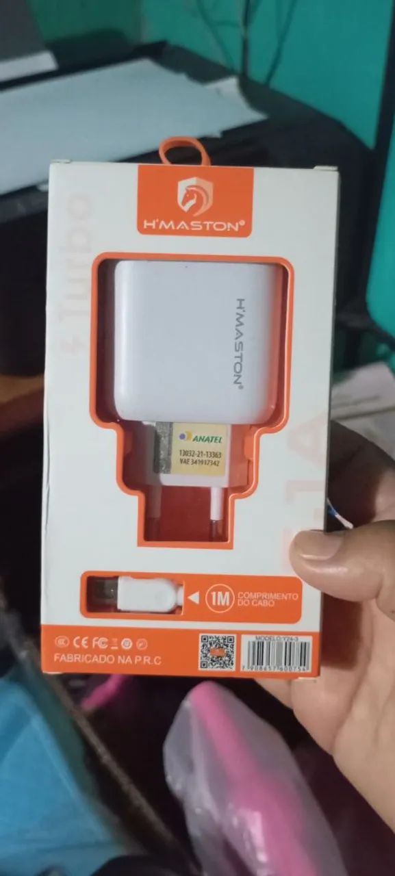Carregador de celular turbo tipo C