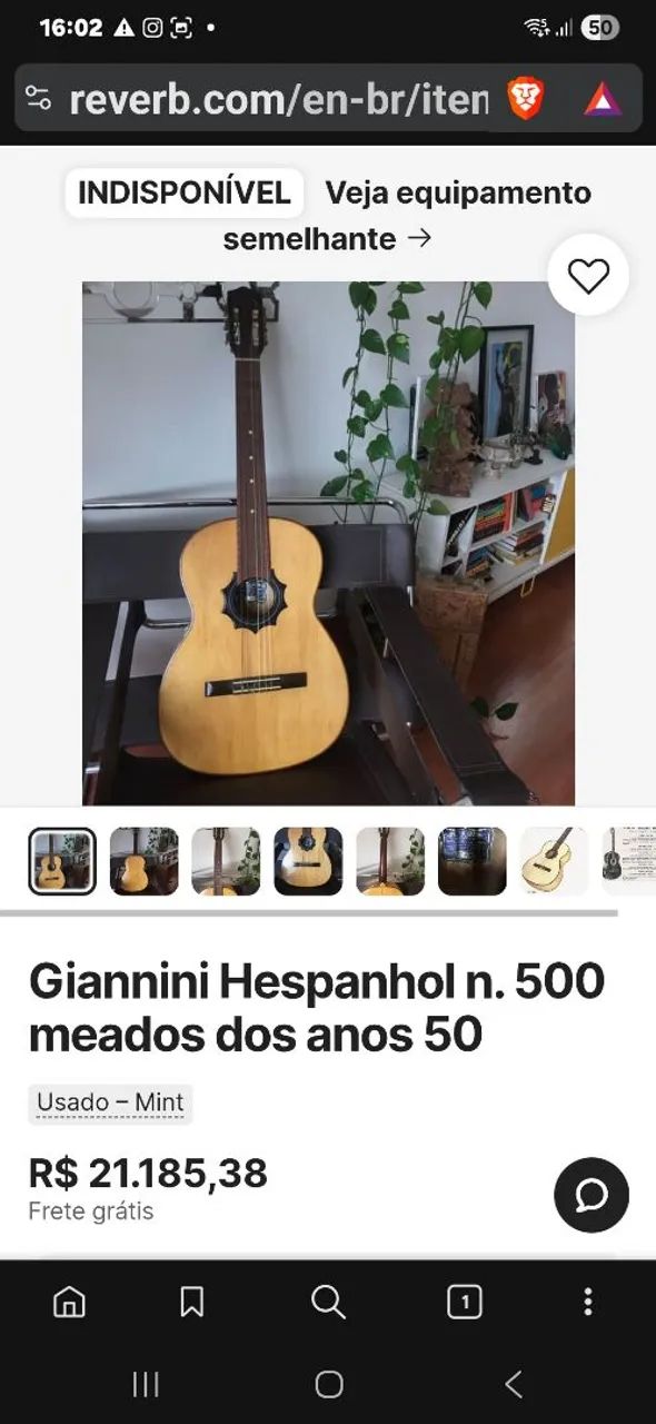 Violao giannini dec.50 colecao
