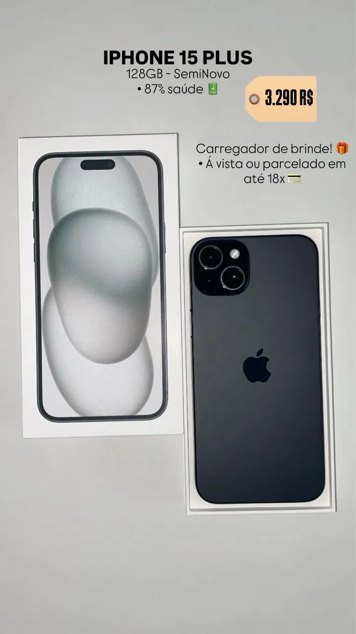 iPhone 15 Plus Verde 128GB - Celulares e Smartphones - Vila São