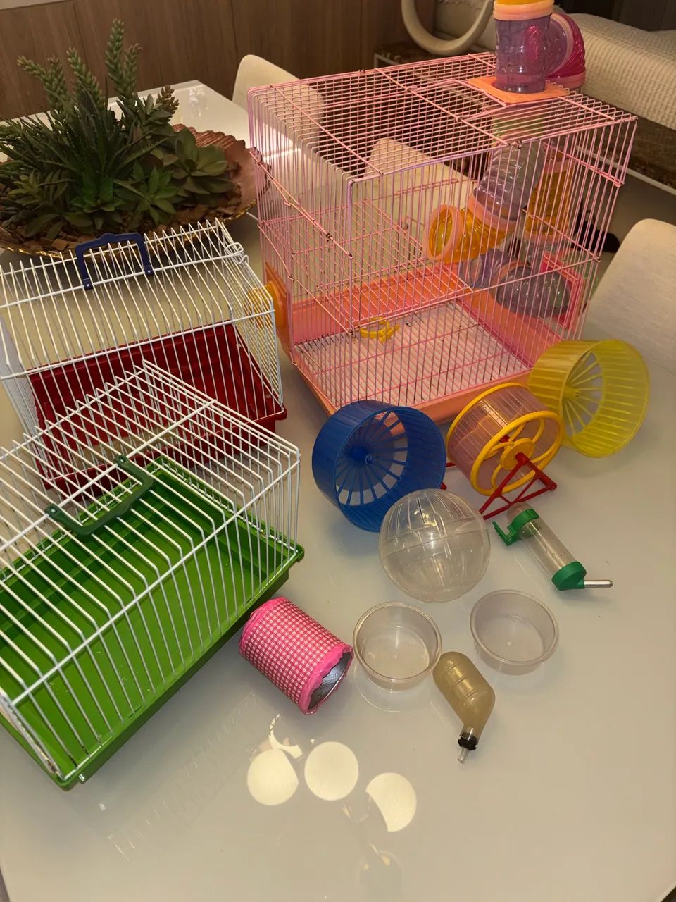 Casa Hamster 2 andares + 2 casas pequenas (+ acessorios) - Foto 2
