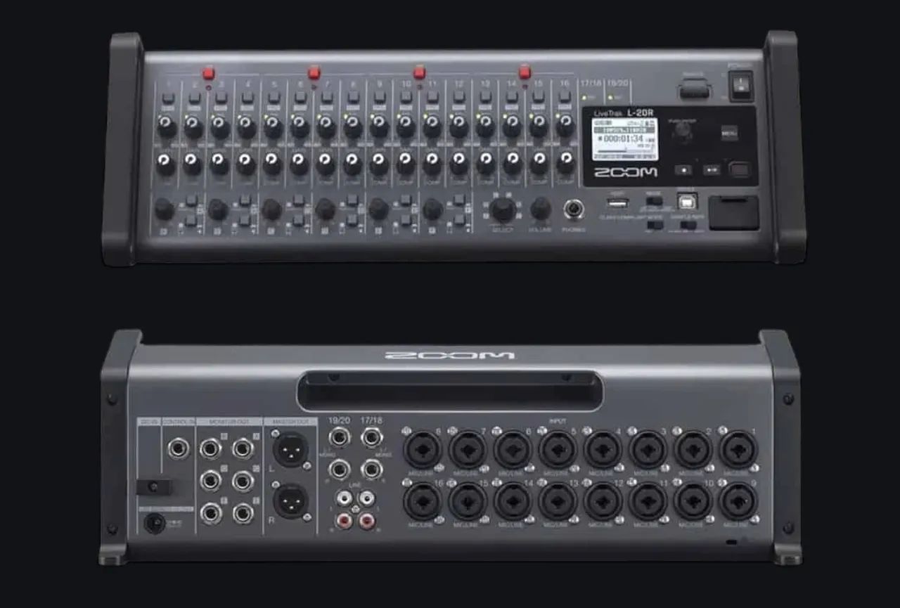 Zoom Livetrack L20 R com Bag e Ipad - Equipamentos e Acessórios de