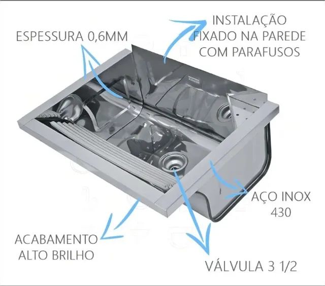 Tanque Inox de Parede DOCOL - Foto 5
