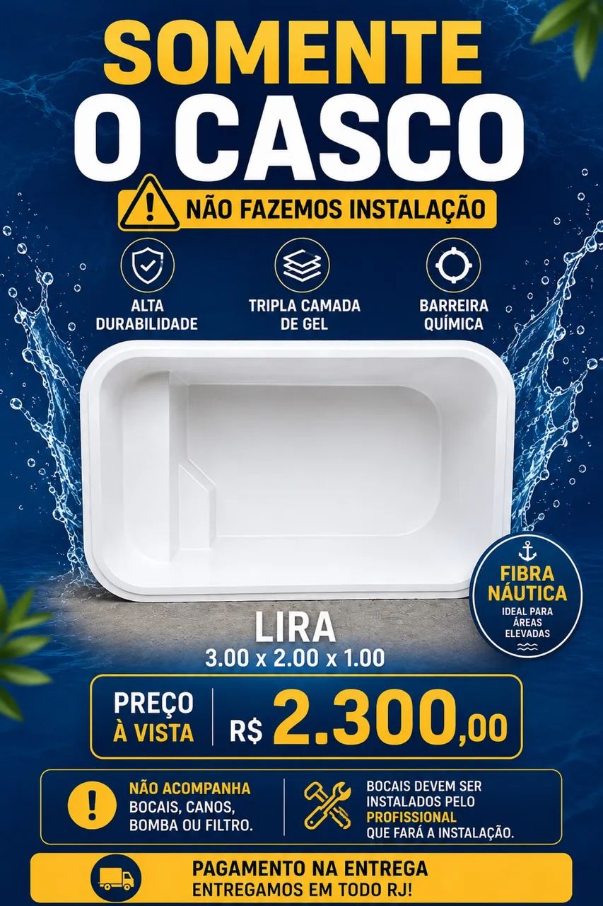 Piscina de fibra 