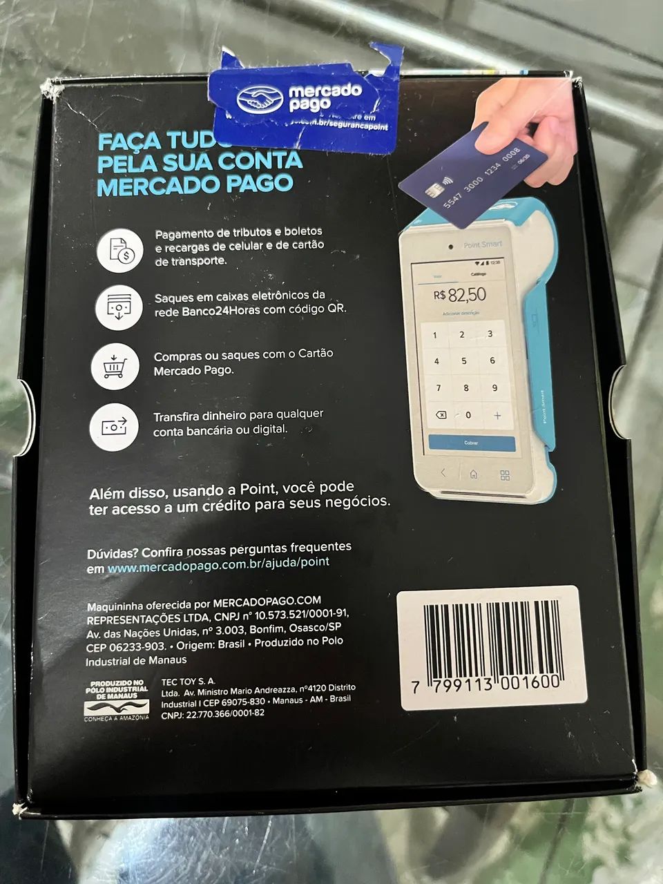 Maquininha de cartão POINT SMART  - Foto 2