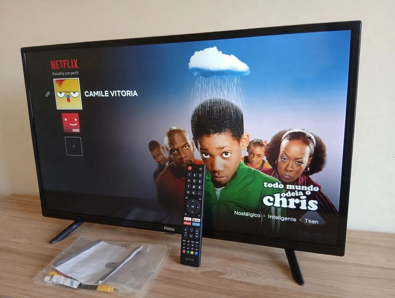 Smart tv de 32Pol estado de nova  - Foto 3