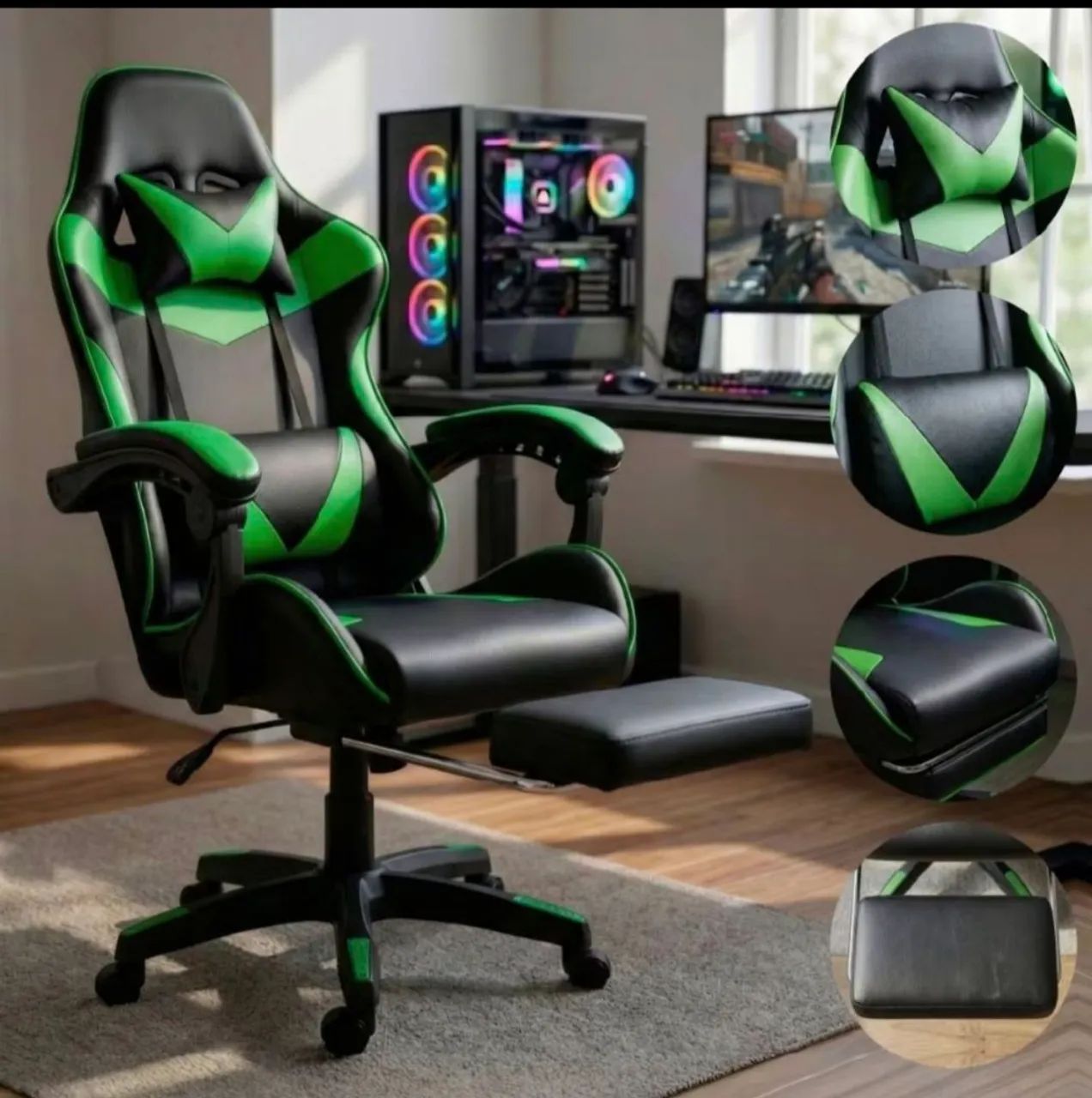 Cadeira gamer nova, com a caixa.