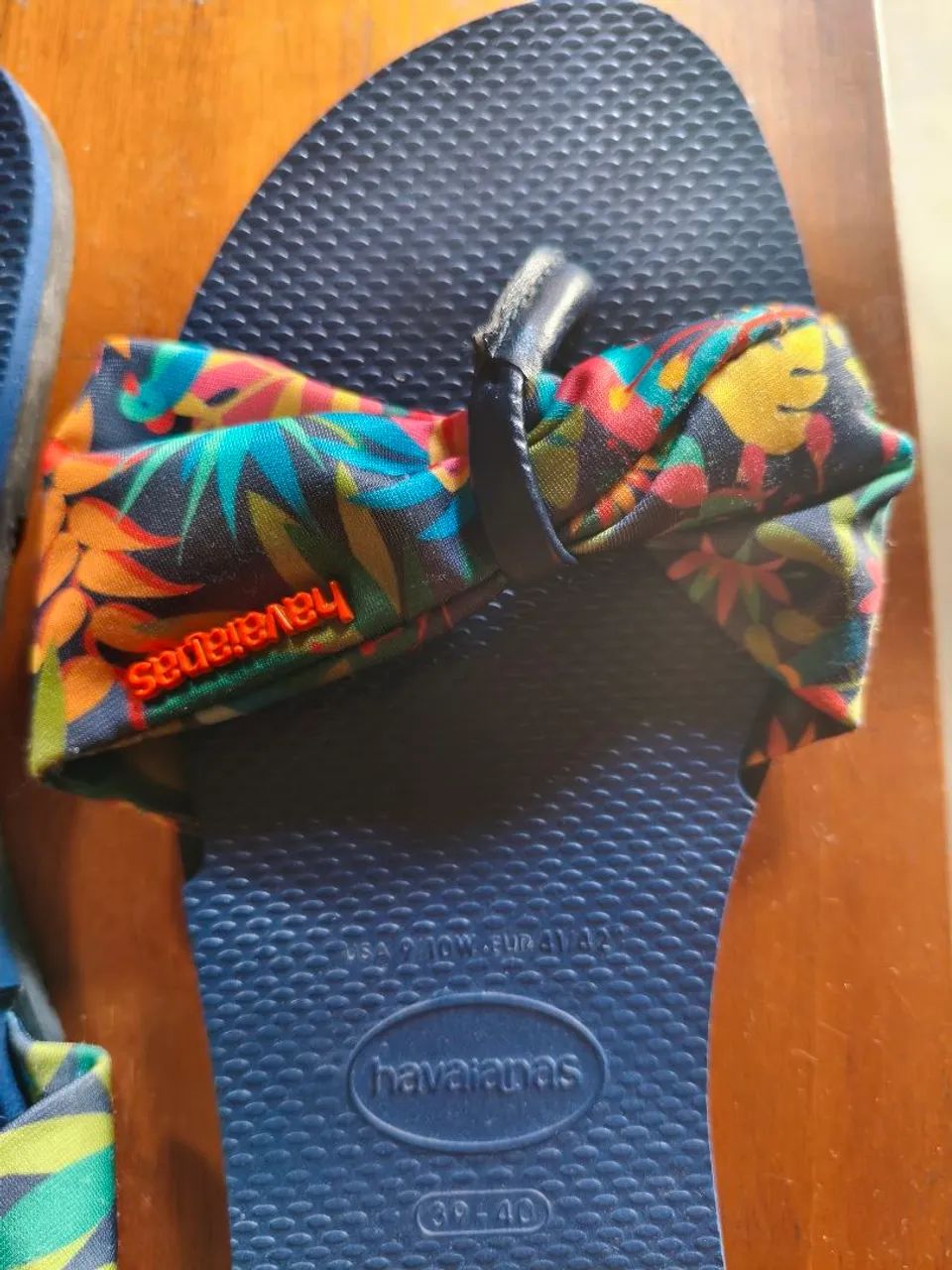 Rasteirinha Havaianas Azul 39/40 - Foto 3
